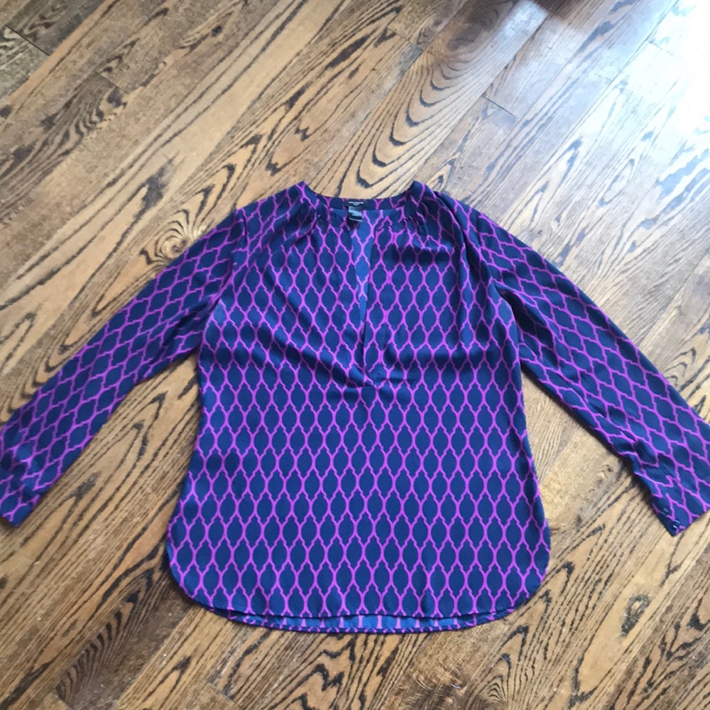 Ann Taylor Patterned Blouse